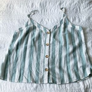 EUC Abercrombie linen tank